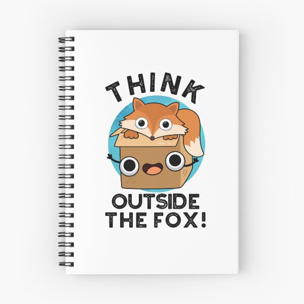 Item preview, Think Outsife The Fox Funny Animal Puns  designed and sold by punnybone.