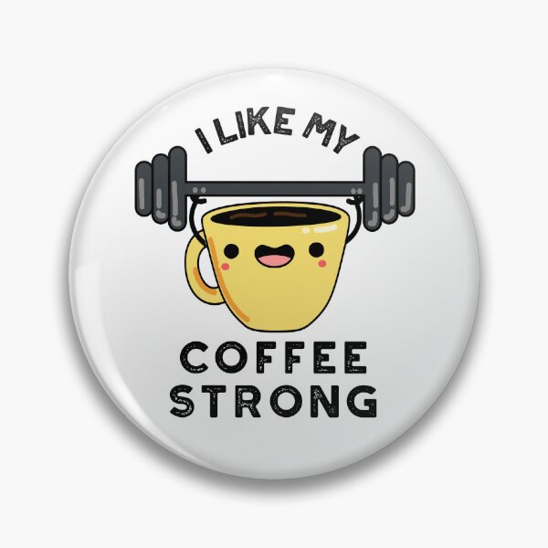 Item preview, I Like My Coffee Strong Funny Drink Puns  designed and sold by punnybone.