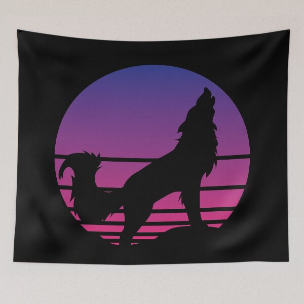 Item preview, Wolf Synth-wave  designed and sold by samohtlion.