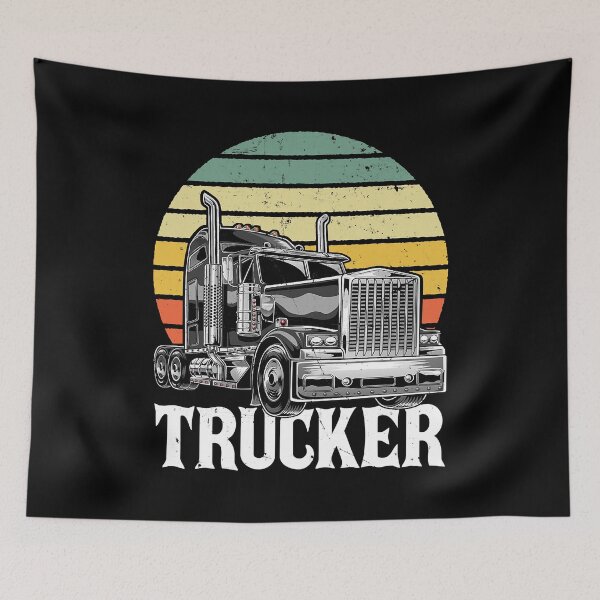 Item preview, Vintage Trucker Big Rig Semi Trailer Truck Driver Gift designed and sold by GardNewerd.