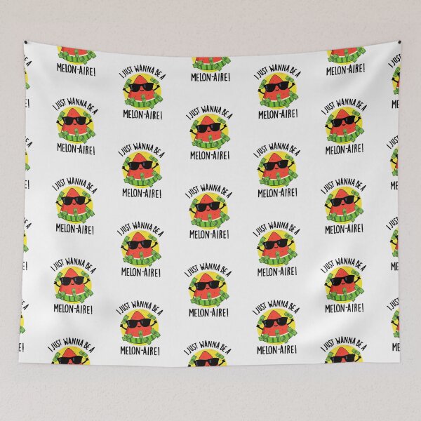 Item preview, I Just Wanna Be A Melon-aire Funny Melon Puns  designed and sold by punnybone.