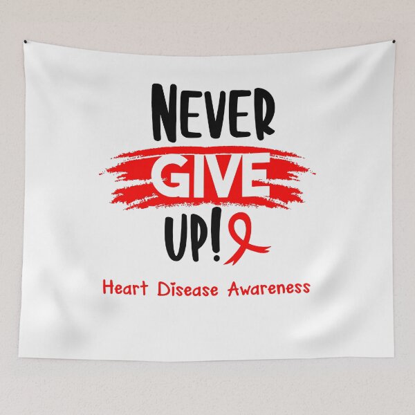 Item preview, Heart Disease Warrior - Heart Disease Awareness - Never Give Up! designed and sold by Robbsyn.
