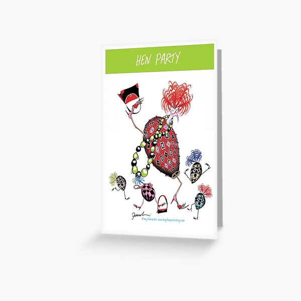 Hen Party from tony fernandes Greeting Card