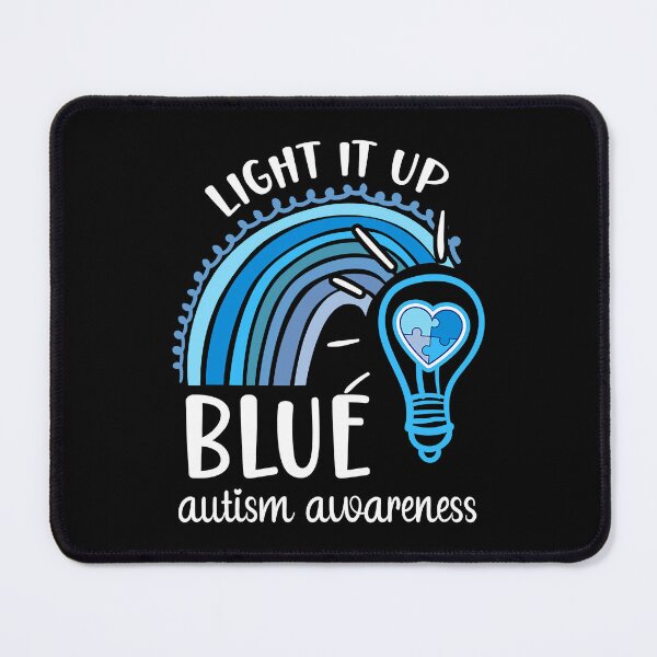 Item preview, Light It Up Blue Autism Awareness Month Rainbow Puzzle Piece designed and sold by HaaChris-Artis.