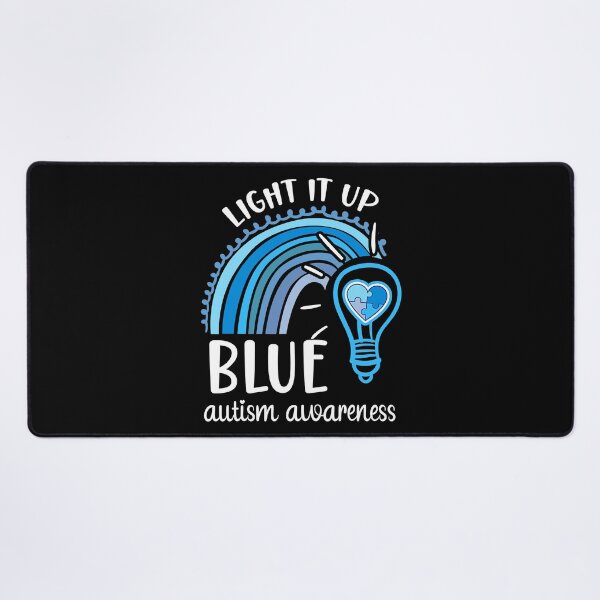 Item preview, Light It Up Blue Autism Awareness Month Rainbow Puzzle Piece designed and sold by HaaChris-Artis.