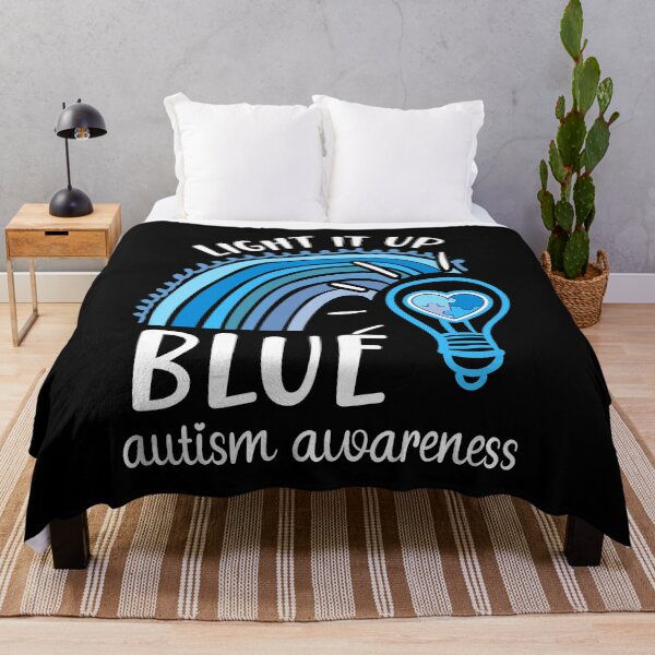 Item preview, Light It Up Blue Autism Awareness Month Rainbow Puzzle Piece designed and sold by HaaChris-Artis.