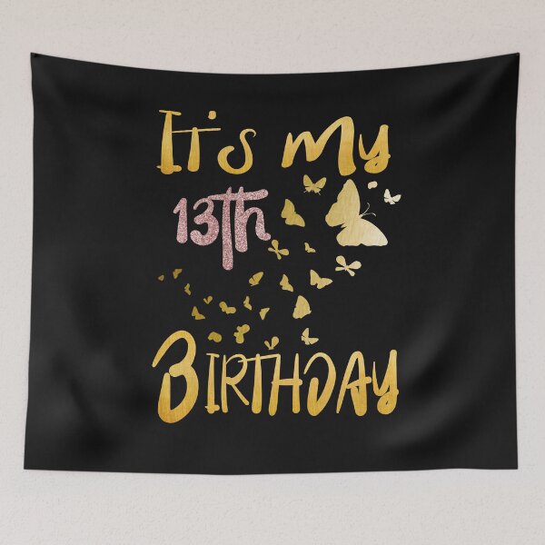 Item preview, It's My 13th Birthday Butterfly Lover designed and sold by Luckydesign1975.