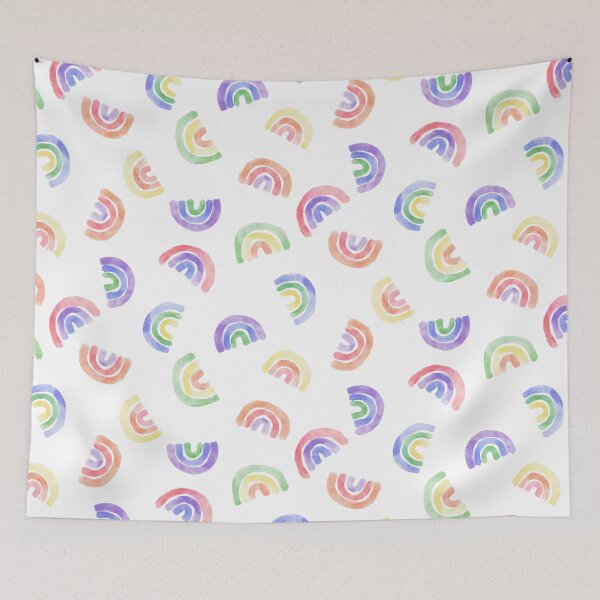 Item preview, Watercolor Rainbow Pattern II designed and sold by wordznart.