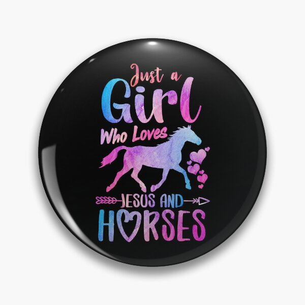 Item preview, Just A Girl Who Loves Jesus And Horses designed and sold by nwaja-art.
