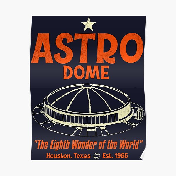 1965 HOUSTON ASTROS Print Vintage Baseball Poster Retro 