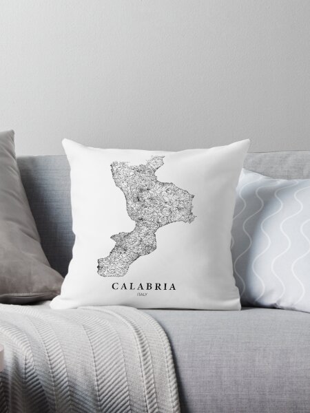 Item preview, Calabria map, Italian region, Italy designed and sold by MondoArtShop.