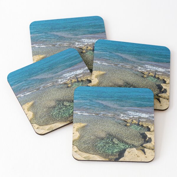 Item preview, Mediterranean Delight - Maltese Natural Beach Pool with a Sleeping Giant designed and sold by Georgia Mizuleva.