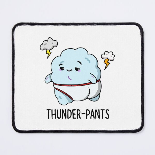 Item preview, Thunderpants Funny Cloud Weather Puns designed and sold by punnybone.