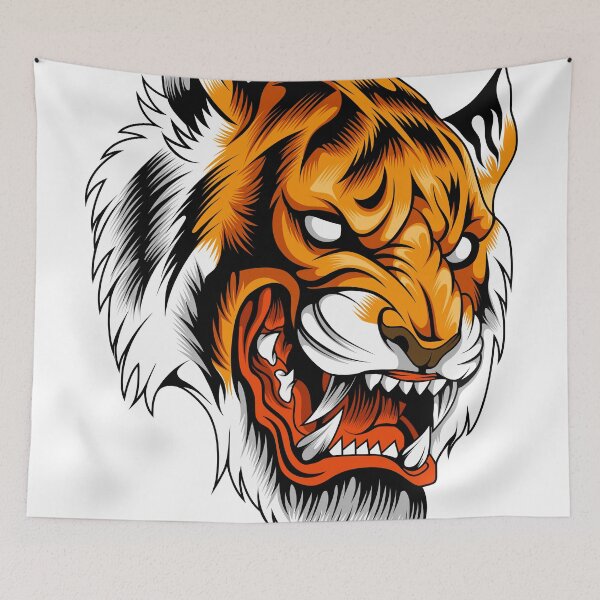 Item preview, Angry Tiger Head designed and sold by Marciano Graphic.