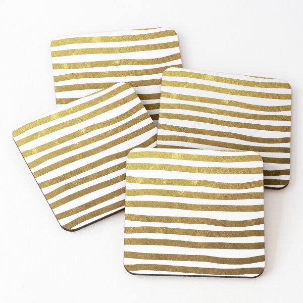 Item preview, Gold stripes designed and sold by peggieprints.