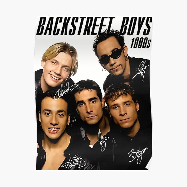 BACKSTREET BOYS ENTIRE GROUP AUTOGRAPH SIGNED PP PHOTO POSTER 