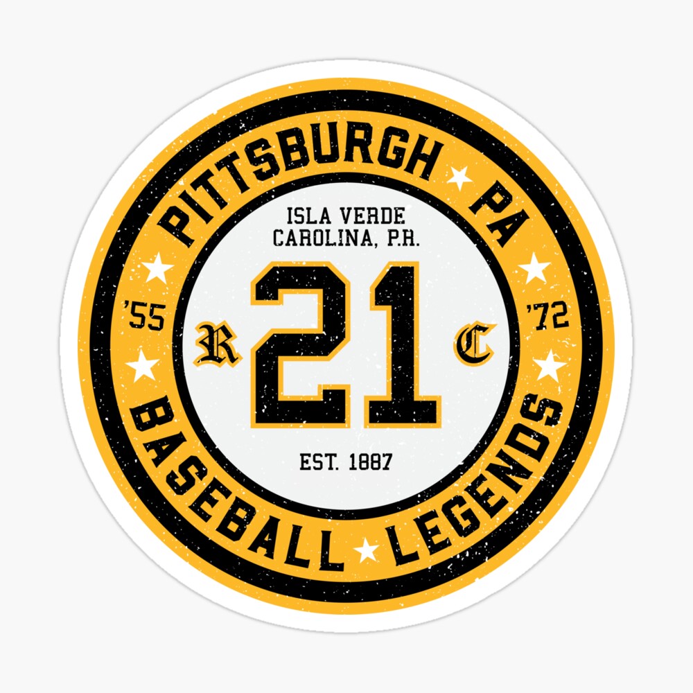 Roberto Clemente #21 Jersey Number Art Board Print for Sale by StickBall