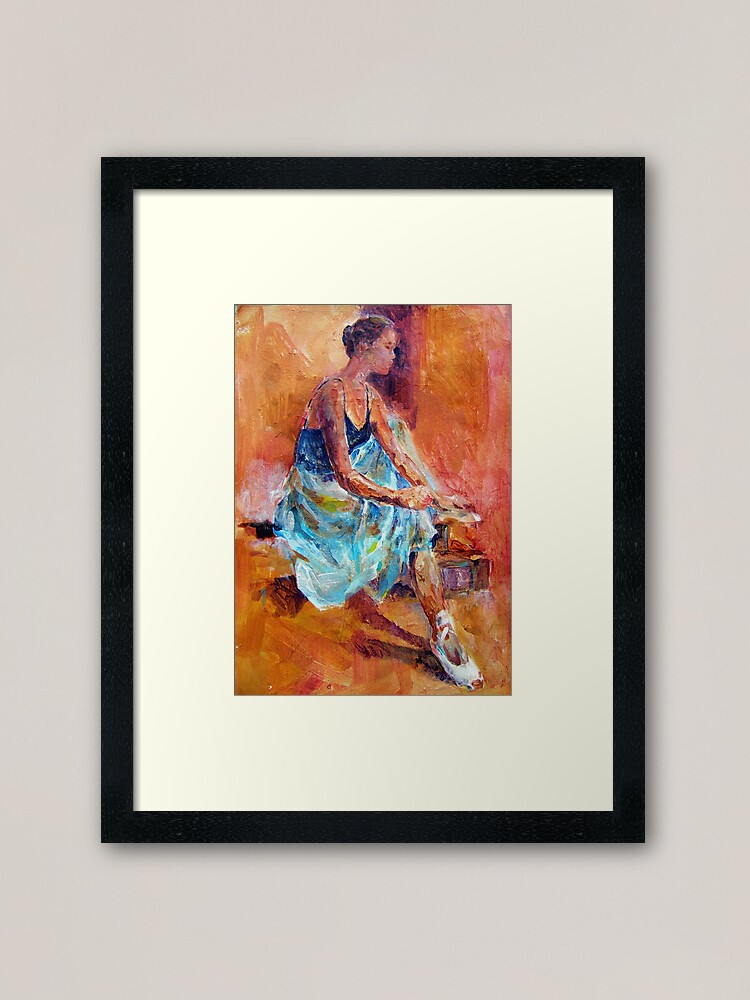 Alternate view of Ballet Shoes - Ballerina Framed Art Print