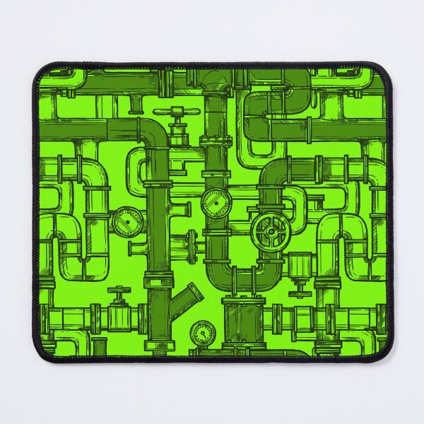 Item preview, Green within Green Pipe Pattern designed and sold by Art-by-Geoff.