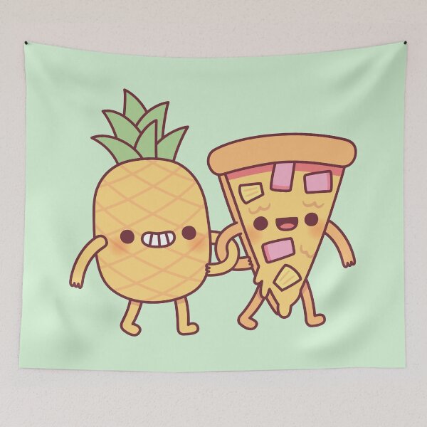 Item preview, Cute Pineapple And Pizza Besties designed and sold by rustydoodle.