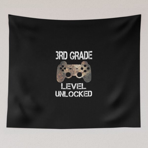 Item preview, 3rd Grade Level Unlocked Video Gamer Back to School Boys T-Shirt designed and sold by BeersFerdinand.