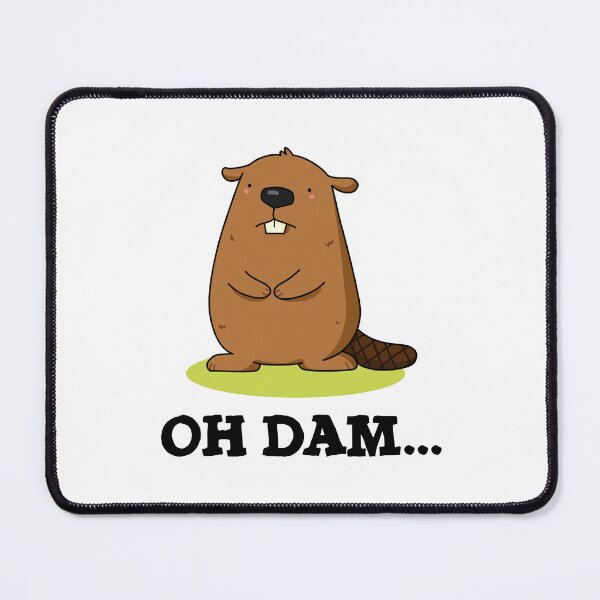 Item preview, Oh Dam Funny Beaver Puns designed and sold by punnybone.