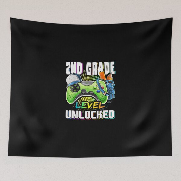 Item preview, 2nd Grade Level Unlocked Video Game Back to School Boys T-Shirt designed and sold by BoeglinClay.