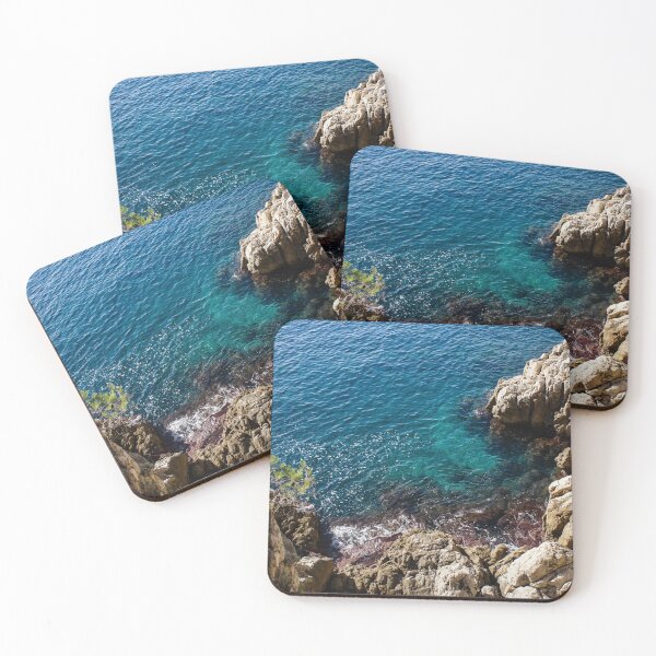 Item preview, Cote D Azur - Clear Mediterranean Silk and Rugged Limestone designed and sold by Georgia Mizuleva.