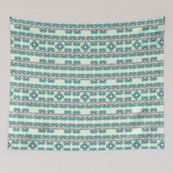 Item preview, The Green Floral Mandala Design in Modern Fabric Seamless designed and sold by MyMemoriesArts.