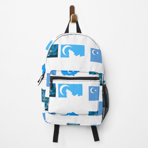 Item preview, East Turkestan Flag; Uyghurs designed and sold by CoolDesignUSA.