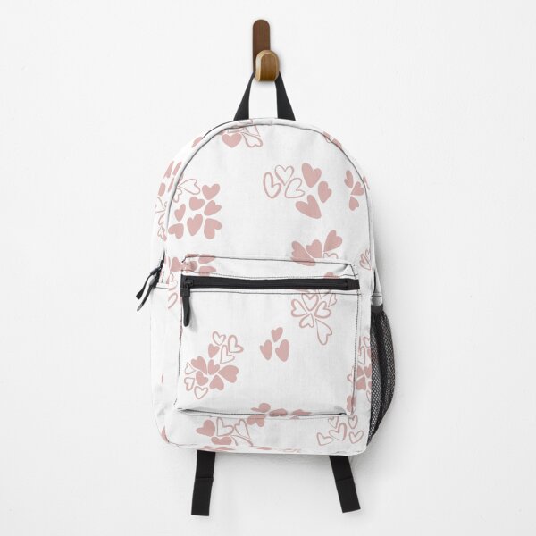 Item preview, Hand-Drawn Hearts Pink and White designed and sold by WalkSimplyArt.