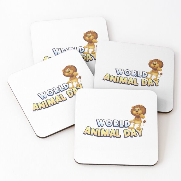 Item preview, World Animal Day, Lion Human Cat-Like Cartoon designed and sold by MarletteHome.