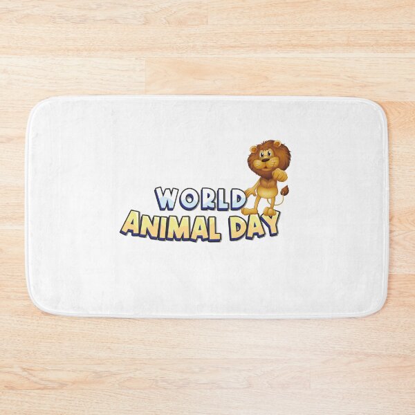 Item preview, World Animal Day, Lion Human Cat-Like Cartoon designed and sold by MarletteHome.