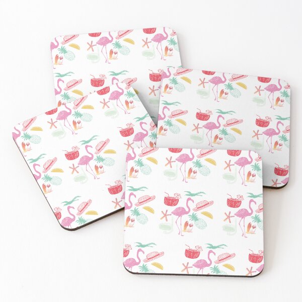 Item preview, flamingo summer pattern pillow   designed and sold by Artezia.