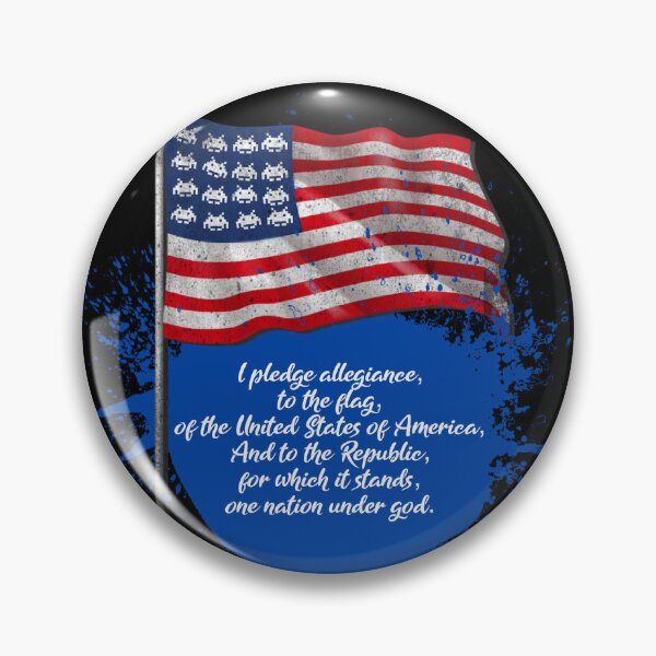 Item preview, USA space invaders. PLEDGE ALLEGIANCE designed and sold by SmARTNiki.