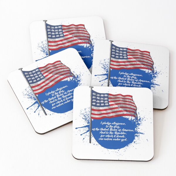 Item preview, USA space invaders. PLEDGE ALLEGIANCE  designed and sold by SmARTNiki.