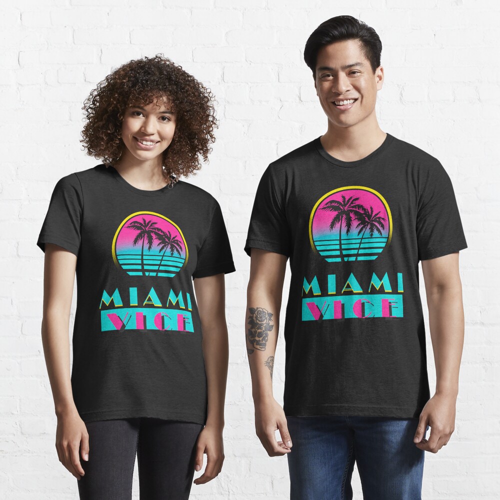 Miami Vice Colors - M large Logo | Essential T-Shirt