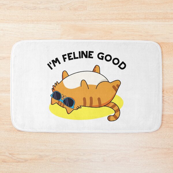 Item preview, I'm Feline Good Funny Fat Cat Puns  designed and sold by punnybone.