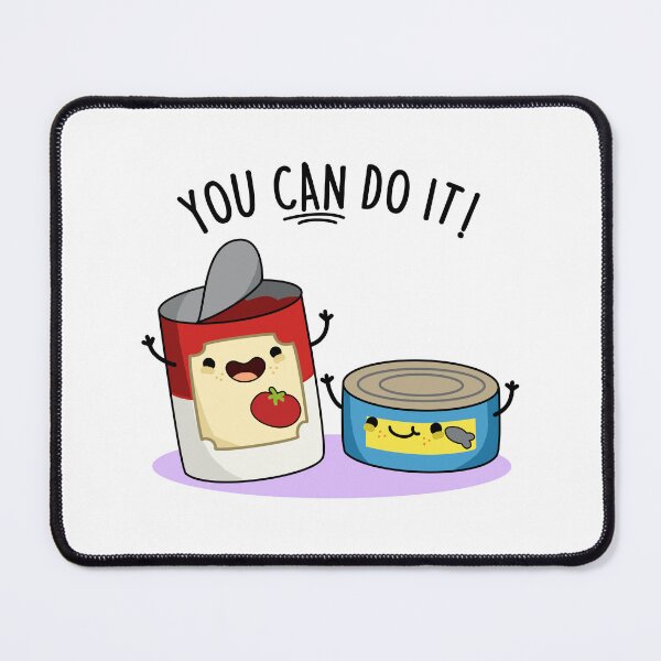 Item preview, You Can Do It Funny Canned Food Puns  designed and sold by punnybone.