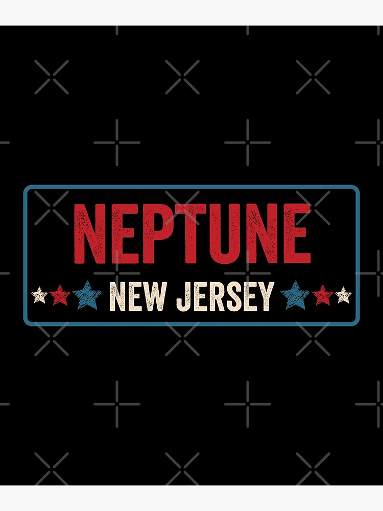 "Neptune New Jersey US Typography Distressed Design" Poster for Sale by