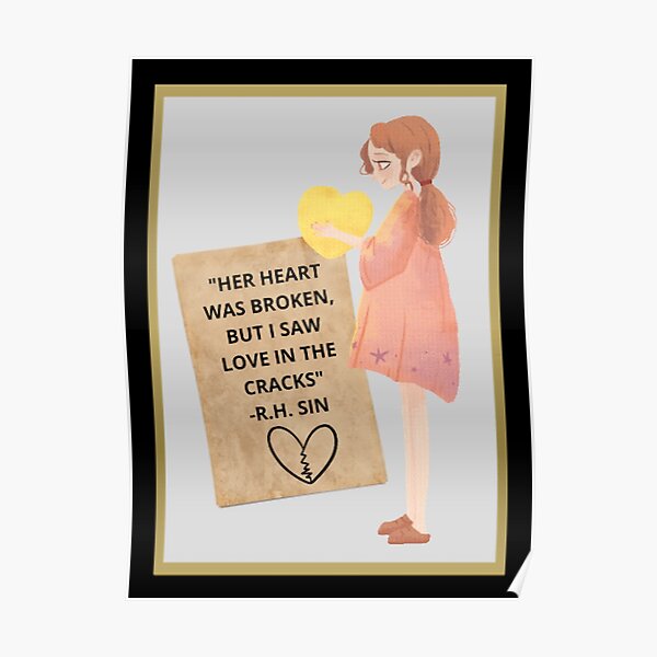 IHR HERZ WAR GEBROCHEN, ABER ICH SAH LIEBE IN DEN RITZEN.“ RH SÜNDE