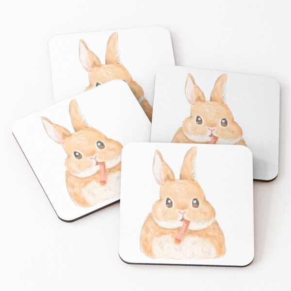 Item preview, Gangsta Bunny with Carrot Stick  designed and sold by bunniesmee.