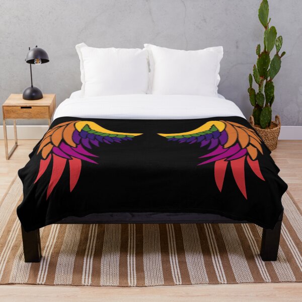 Item preview, Blanket Wings Rainbow designed and sold by MyThingNow.