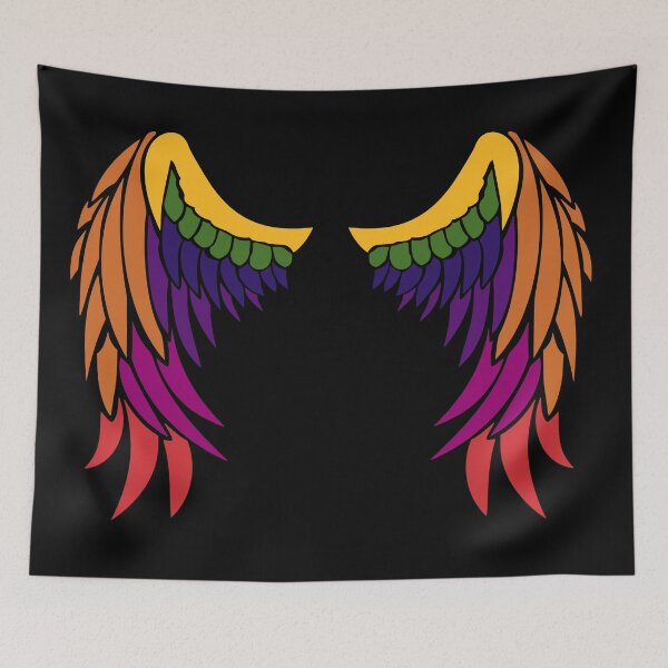 Item preview, Blanket Wings Rainbow designed and sold by MyThingNow.
