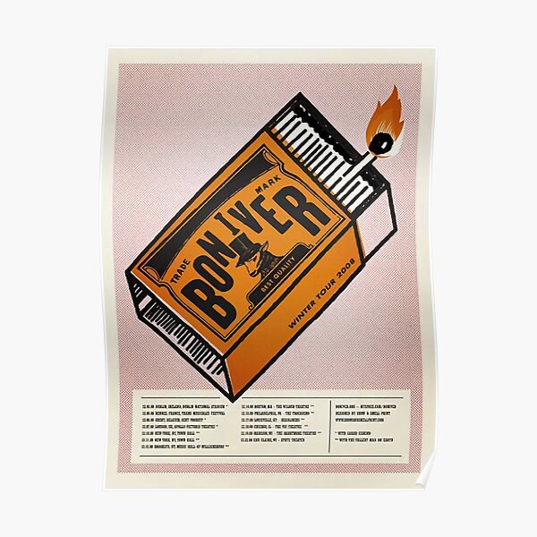 Bon Iver Winter Tour Essential Poster