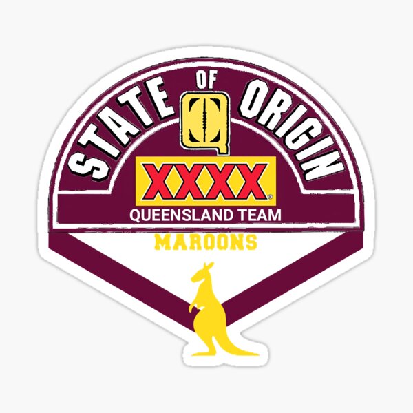 "Queensland maroons" Sticker for Sale by VillaPickersSto Redbubble