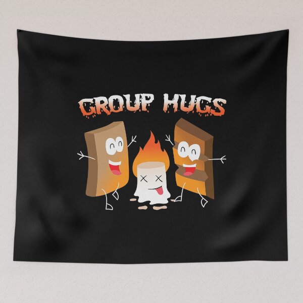 Item preview, Group Hug Smores Chocolate Marshmallow Camping designed and sold by BennetJaco.