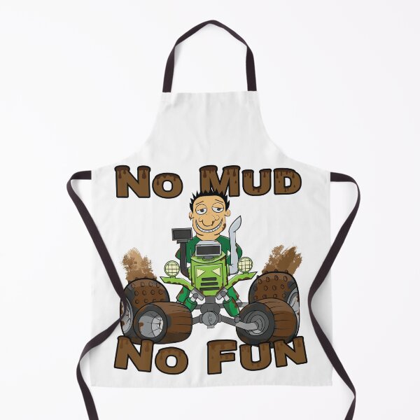 Item preview, No Mud No Fun Off Road Tractor Green designed and sold by ETVdesign.