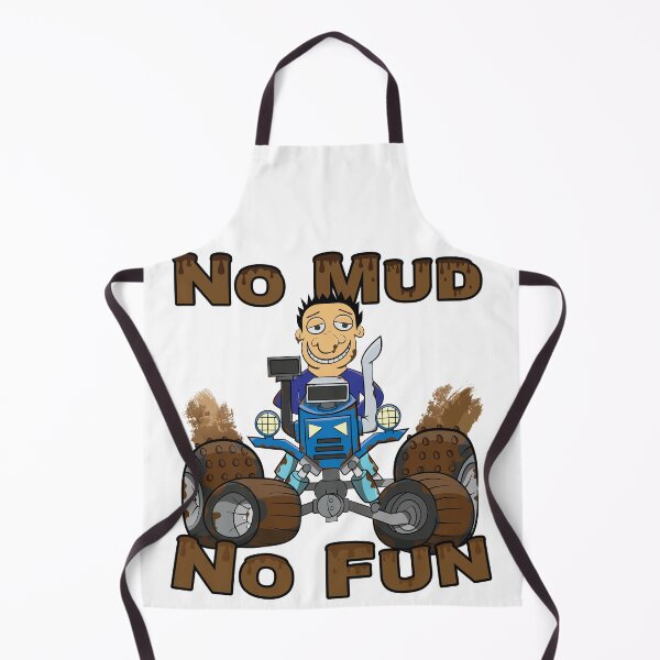Item preview, No Mud No Fun Off Road Tractor Blue designed and sold by ETVdesign.
