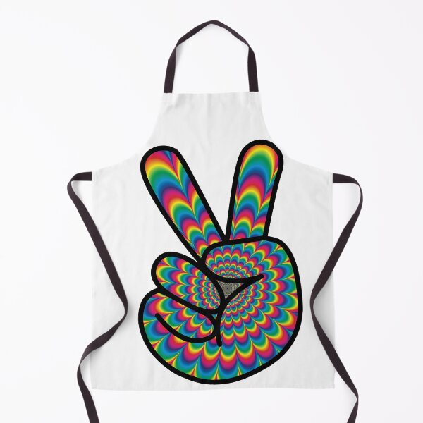 Item preview, Peace Fingers Psychedelic Colorful Pattern designed and sold by ETVdesign.